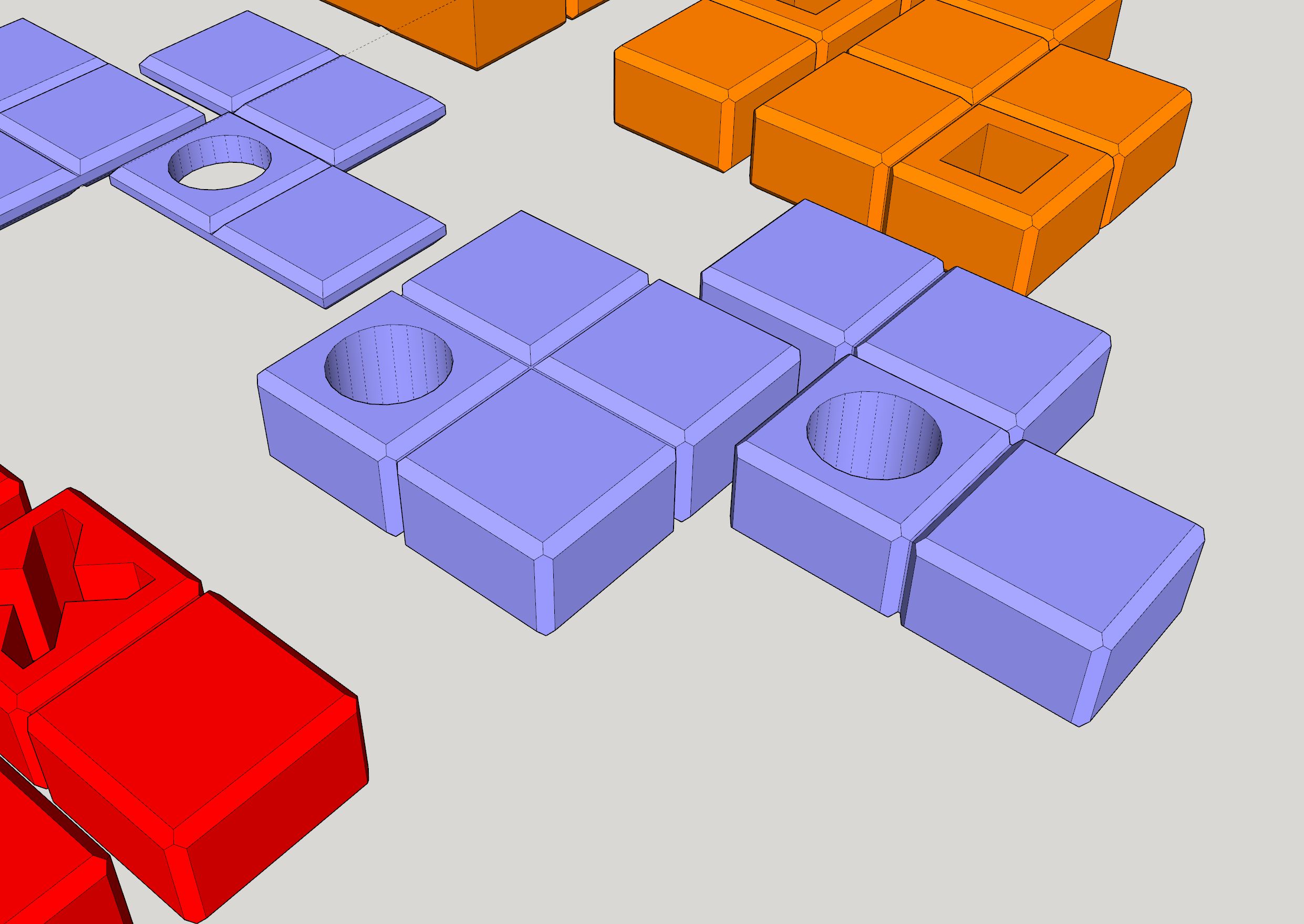 Puzzle pieces CAD image