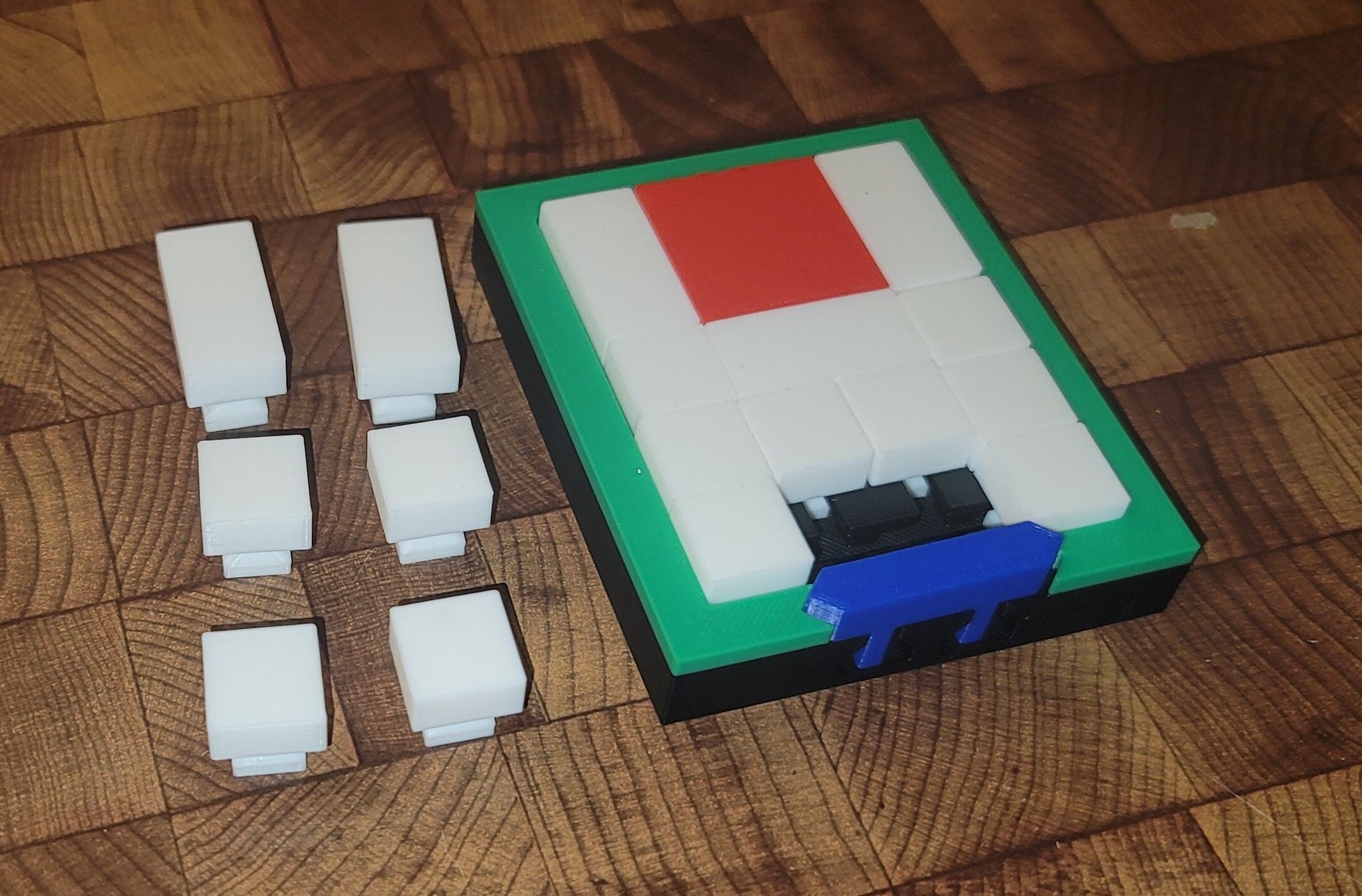 Printed 4x6 Klotski puzzle
